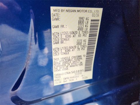 Used 2016 Nissan Titan Platinum Reserve image 18