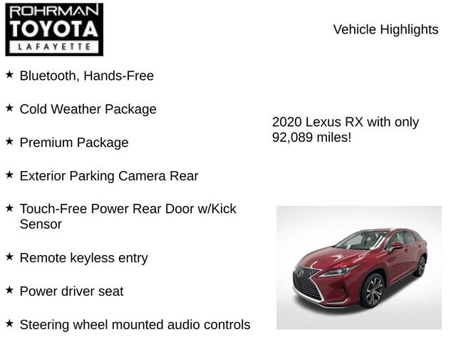Used 2020 Lexus RX 350 AWD w/ Premium Package image 8