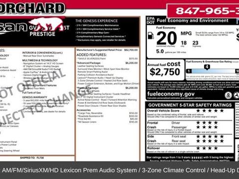 Used 2023 Genesis GV80 3.5T w/ Prestige Package image 4