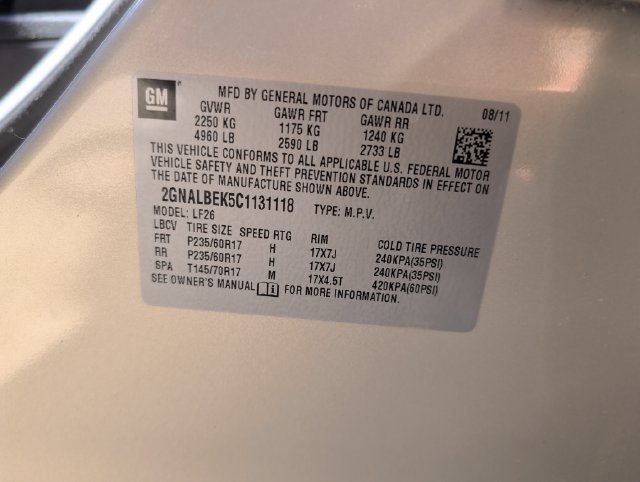 Used 2012 Chevrolet Equinox LS FWD image 26