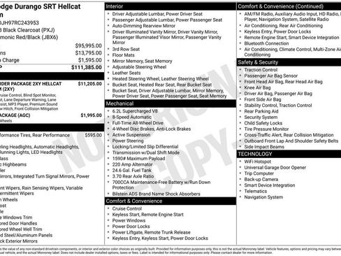Used 2024 Dodge Durango SRT Hellcat AWD/4WD image 11