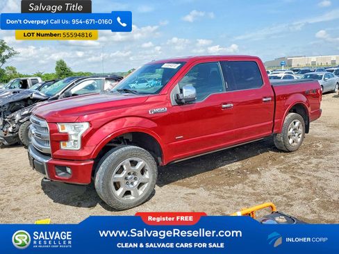 Used 2015 Ford F150 Platinum w/ Trailer Tow Package AWD/4WD image 1