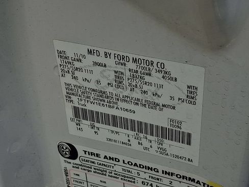 Used 2011 Ford F150 Platinum AWD/4WD image 28