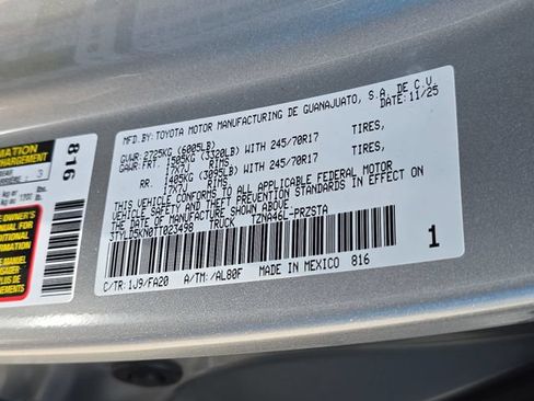 Used 2026 Toyota Tacoma SR AWD/4WD image 35