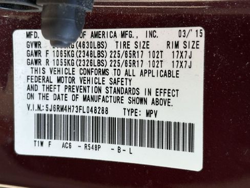 Used 2015 Honda CR-V EX-L image 15