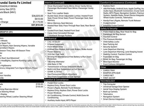 Used 2020 Hyundai Santa Fe Limited image 42