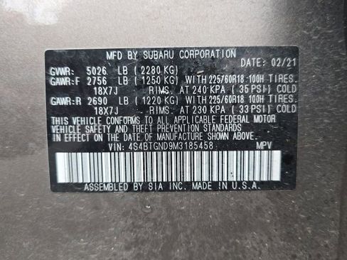 Used 2021 Subaru Outback Limited XT w/ Popular Package #2 image 24