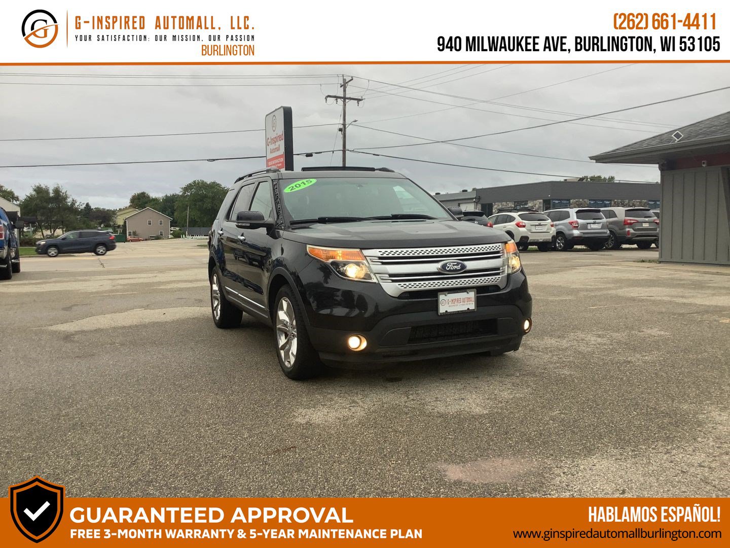 Used 2015 Ford Explorer XLT w/ Equipment Group 202A AWD/4WD image 1