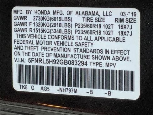 Used 2016 Honda Odyssey Touring Elite image 27