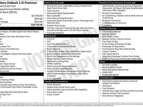 Used 2018 Subaru Outback 2.5i Premium image 13