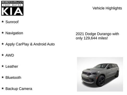 Used 2021 Dodge Durango GT w/ Blacktop Package AWD/4WD image 8