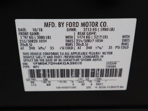 Used 2019 Ford Explorer XLT w/ Equipment Group 202A image 21