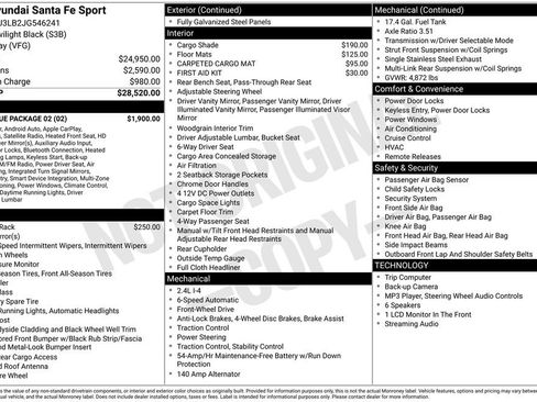 Used 2018 Hyundai Santa Fe Sport w/ 2.4L Value Package 02 FWD image 3
