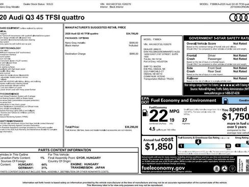 Used 2020 Audi Q3 2.0T Premium image 11