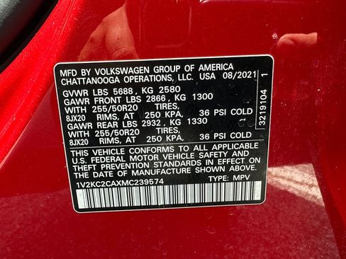 Used 2021 Volkswagen Atlas Cross Sport SE w/ Panoramic Sunroof Package AWD/4WD image 16