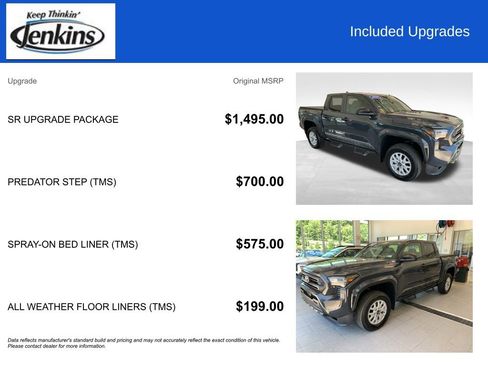 Used 2025 Toyota Tacoma SR w/ SR Upgrade Package AWD/4WD image 4
