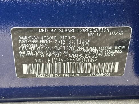 New 2025 Subaru WRX Premium image 35