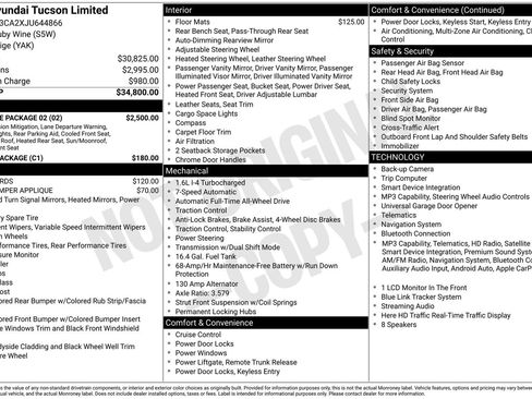 Used 2018 Hyundai Tucson Limited w/ Ultimate Package 02 AWD/4WD image 6