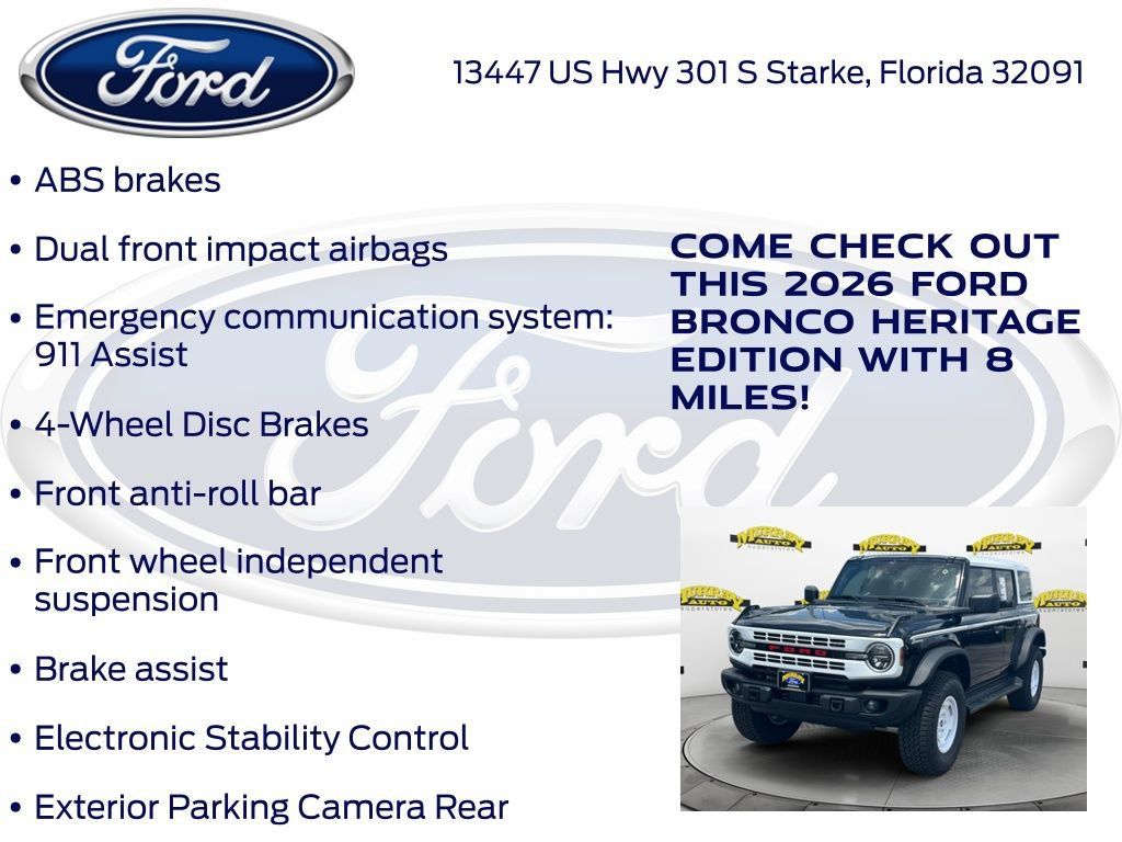 New 2026 Ford Bronco Heritage Edition AWD/4WD image 30