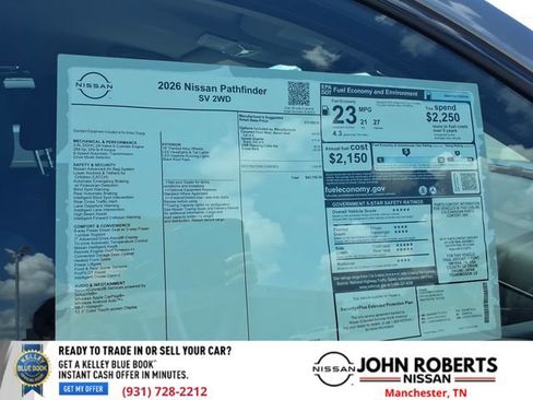 New 2026 Nissan Pathfinder SV FWD image 20