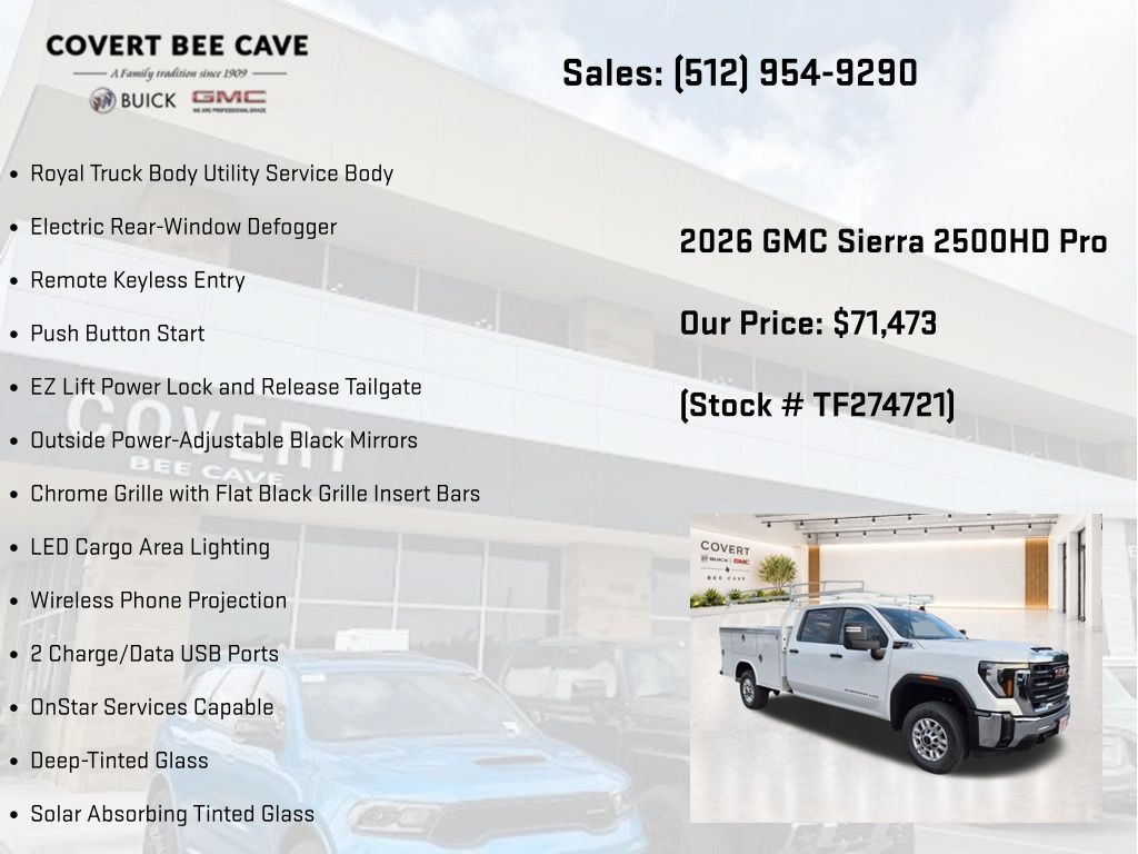 New 2026 GMC Sierra 2500 Pro w/ Convenience Package RWD image 13