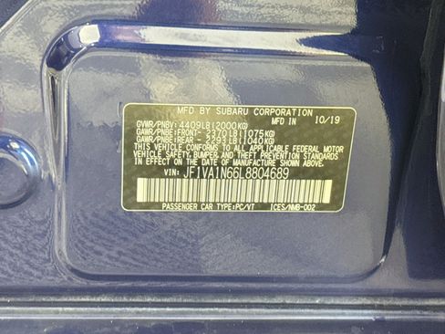 Used 2020 Subaru WRX Limited AWD/4WD image 40