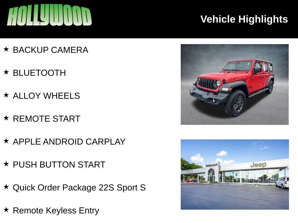 Used 2024 Jeep Wrangler Unlimited Sport AWD/4WD image 3
