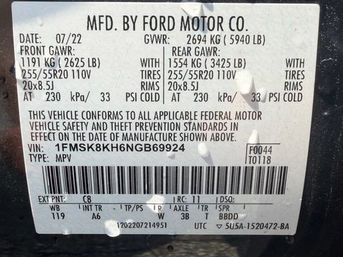Used 2022 Ford Explorer ST-Line w/ Class IV Trailer Tow Package AWD/4WD image 20