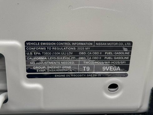 New 2025 Nissan Versa S w/ Trunk Package image 32