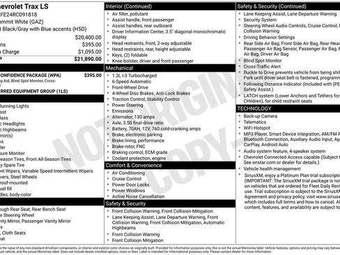 Used 2024 Chevrolet Trax LS w/ Driver Confidence Package FWD image 2