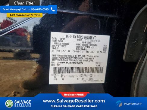 Used 2017 Ford Edge Titanium w/ Equipment Group 301A AWD/4WD image 17