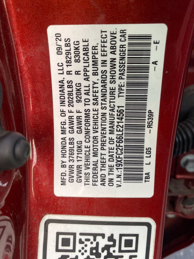 Certified 2020 Honda Civic LX image 18