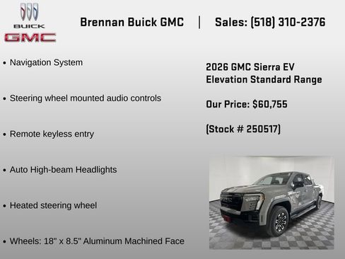 New 2026 GMC Sierra EV Elevation AWD/4WD image 6