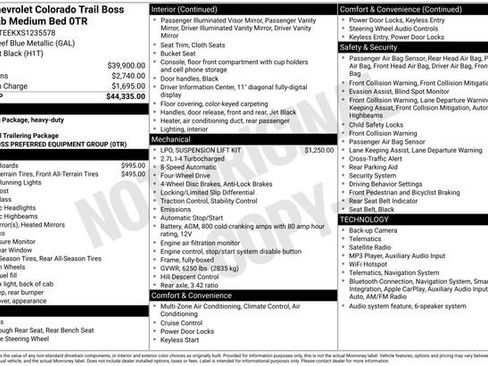 Used 2025 Chevrolet Colorado Trail Boss AWD/4WD image 29