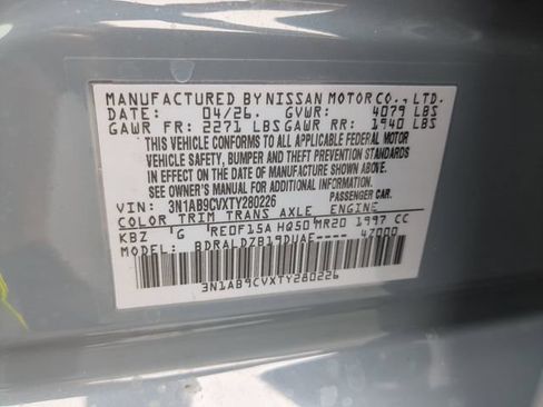 New 2026 Nissan Sentra SV w/ SV Convenience Package FWD image 33