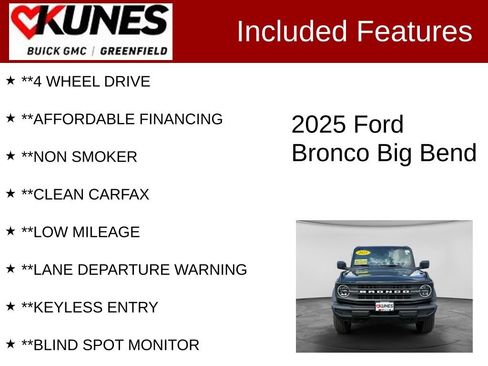 Used 2025 Ford Bronco Big Bend AWD/4WD image 3