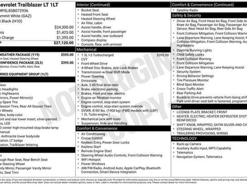 Certified 2025 Chevrolet TrailBlazer LT w/ LT Cold Weather Package FWD image 28