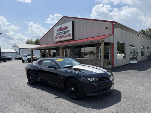 Used 2015 Chevrolet Camaro LS w/ Silver Rally Stripe Package RWD image 1