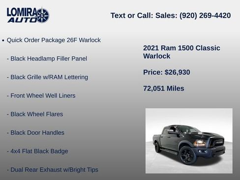 Used 2021 RAM 1500 Warlock AWD/4WD image 14
