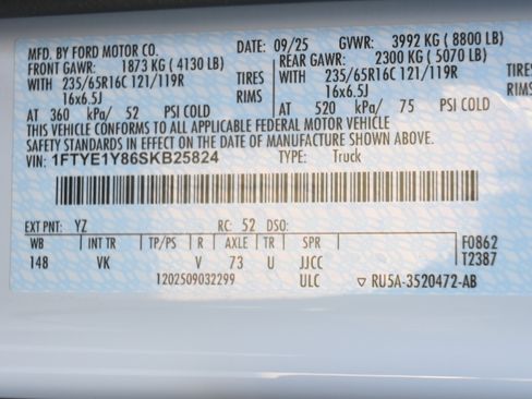 New 2025 Ford Transit 150 Low Roof w/ Load Area Protection Package image 41