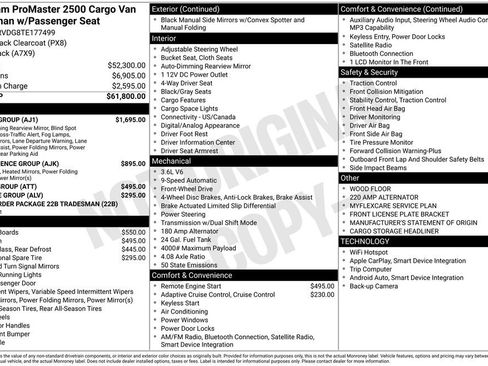 New 2026 RAM ProMaster 2500 w/ Safety Group FWD image 5