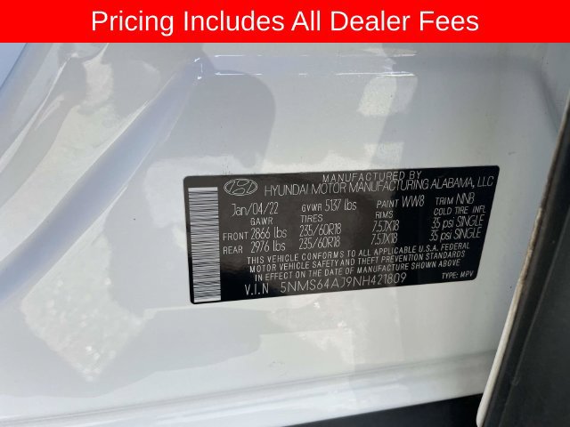 Used 2022 Hyundai Santa Fe SEL w/ Convenience Package FWD image 35