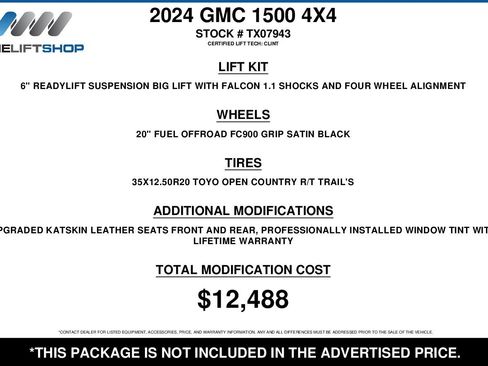 Used 2024 GMC Sierra 1500 Elevation w/ X31 Off-Road Package image 2