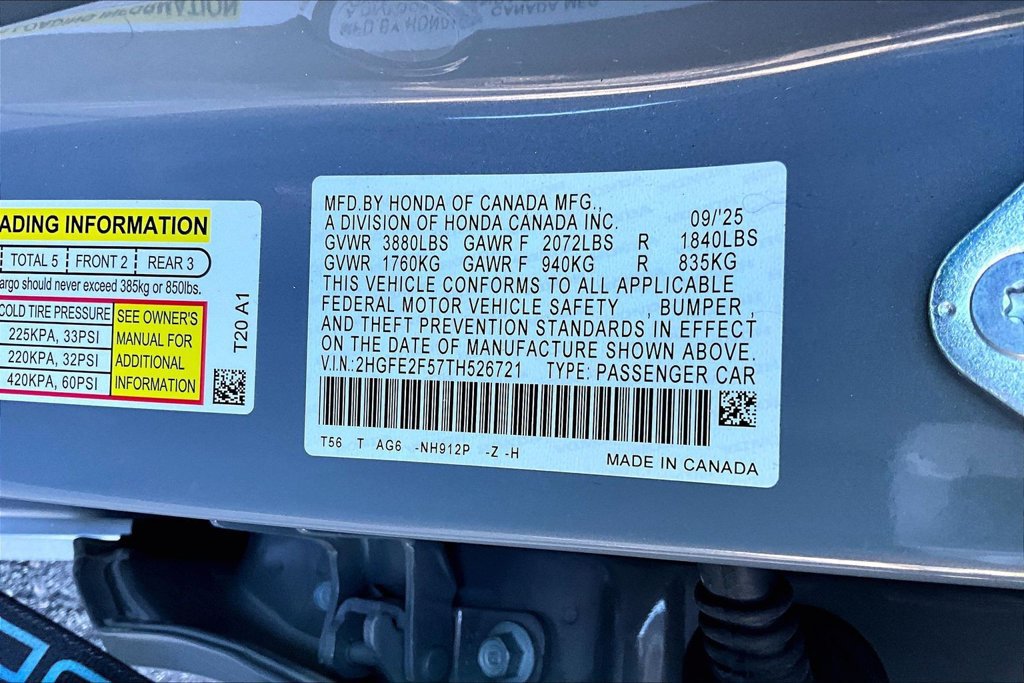 Certified 2026 Honda Civic Sport image 14