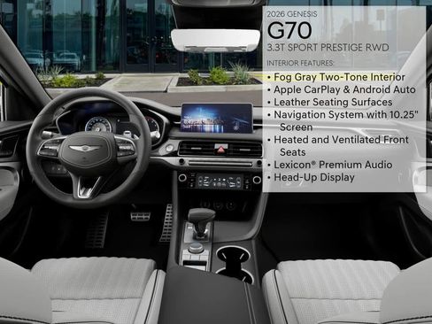New 2026 Genesis G70 3.3T Sport Prestige RWD image 17