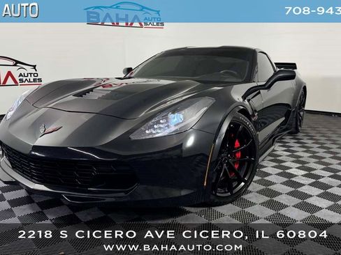 Used 2018 Chevrolet Corvette Grand Sport w/ Carbon Flash Badge Package RWD image 1