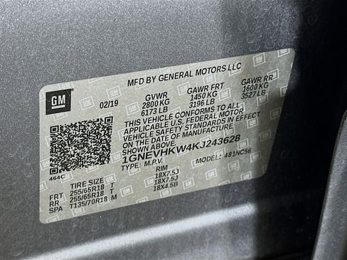 Used 2019 Chevrolet Traverse LT w/ LPO, Floor Liner Package AWD/4WD image 12