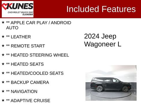 Used 2024 Jeep Wagoneer L Series II w/ Flexible Seating Group AWD/4WD image 2