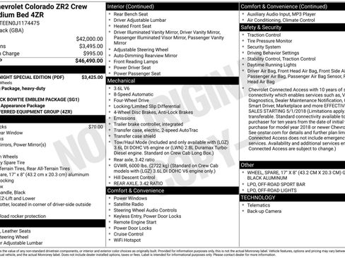 Used 2018 Chevrolet Colorado ZR2 w/ ZR2 Midnight Special Edition image 3