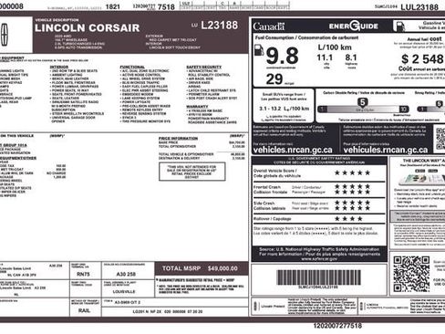 Used 2020 Lincoln Corsair AWD w/ Elements Package image 13